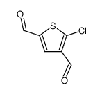 5-chloro-thiophene-2,4-dicarbaldehyde Structure