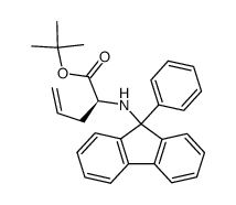 tert-butyl (2S)-2-[N-(9-phenylfluoren-9-yl)amino]pent-4-enoate Structure