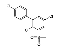2,5-dichloro-1-(4-chlorophenyl)-3-methylsulfonylbenzene Structure