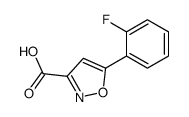 5-(2-fluorophenyl)isoxazole-3-carboxylic acid结构式