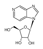 1-β-D-ribofuranosyl-1H-imidazo<4,5-c>pyridine结构式