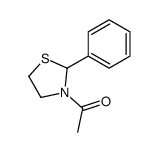 1-(2-phenyl-1,3-thiazolidin-3-yl)ethanone结构式