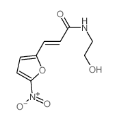 2-Propenamide,N-(2-hydroxyethyl)-3-(5-nitro-2-furanyl)- Structure