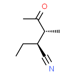Pentanenitrile, 2-ethyl-3-methyl-4-oxo-, (R*,S*)- (9CI) structure