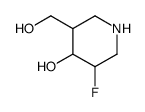 3-Piperidinemethanol, 5-fluoro-4-hydroxy- (9CI) picture
