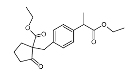 ethyl 2-[4-(1-ethoxycarbonyl-2-oxocyclopentan-1-ylmethyl)phenyl]propionate Structure