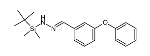 3-phenoxybenzaldehyde N-tert-butyldimethylsilylhydrazone结构式