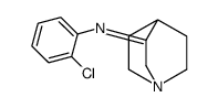 N-(2-chlorophenyl)-1-azabicyclo[2.2.2]octan-3-imine结构式