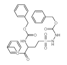 benzyl 2-phenylmethoxycarbonylamino-4-(phenylmethoxycarbonylaminosulfamoyl)butanoate Structure