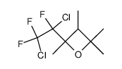 2-(1,2-dichloro-1,2,2-trifluoro-ethyl)-2,3,4,4-tetramethyl-oxetane Structure