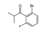 1-(2-bromo-6-fluoro-phenyl)-2-methyl-propan-1-one结构式