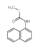 Carbamothioic acid,1-naphthalenyl-, S-methyl ester (9CI) structure