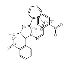 N,N-dimethyl-1-(2-nitrophenyl)-N,N-bis[(2-nitrophenyl)methylideneamino]methanediamine Structure
