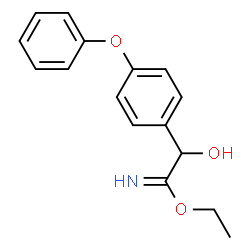 Benzeneethanimidic acid,-alpha--hydroxy-4-phenoxy-,ethyl ester (9CI)结构式