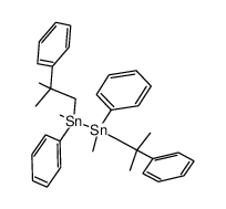 (1S,2S)-1,2-dimethyl-1,2-bis(2-methyl-2-phenylpropyl)-1,2-diphenyldistannane Structure