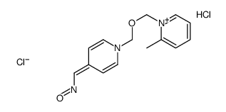 [1-[(2-methylpyridin-1-ium-1-yl)methoxymethyl]pyridin-4-ylidene]methyl-oxoazanium,dichloride结构式
