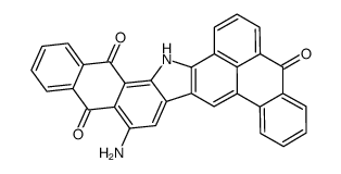 6-Aminoanthra[1,9-ab]naphtho[2,3-i]carbazole-5,13,18(17H)-trione结构式