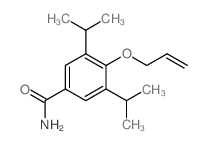 Benzamide, 4-allyloxy-3,5-diisopropyl-结构式