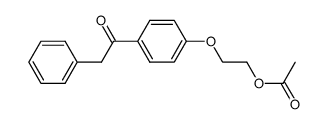 1-acetoxy-2-(4-phenylacetylphenoxy)ethane Structure
