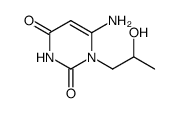 6-amino-1-(2-hydroxypropyl)-2,4-(1H,3H)-pyrimidinedione Structure
