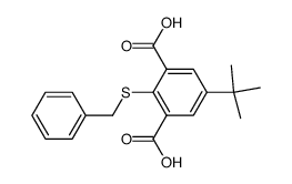 2-Benzylthio-5-tert-butylisophthalsaeure Structure