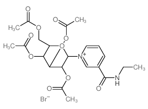 [3,4,5-triacetyloxy-6-[5-(ethylcarbamoyl)pyridin-1-yl]oxan-2-yl]methyl acetate结构式