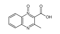 3-methyl-1-oxy-quinoxaline-2-carboxylic acid Structure