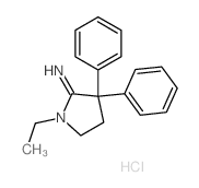 1-ethyl-3,3-diphenyl-pyrrolidin-2-imine Structure