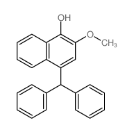 4-benzhydryl-2-methoxy-naphthalen-1-ol Structure