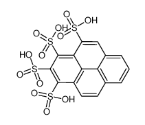 pyrene-1,2,3,4-tetrasulfonic acid Structure