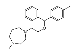 1-methyl-4-[2-[(4-methylphenyl)-phenylmethoxy]ethyl]-1,4-diazepane Structure