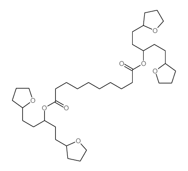 Decanedioic acid,1,10-bis[3-(tetrahydro-2-furanyl)-1-[2-(tetrahydro-2-furanyl)ethyl]propyl] ester structure