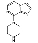 8-(1-Piperazinyl)imidazo(1,2-a)pyrazine结构式