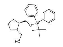 ((1R,2R)-2-(((tert-butyldiphenylsilyl)oxy)methyl)cyclopentyl)methanol结构式