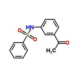 N-(3-Acetylphenyl)benzenesulfonamide Structure
