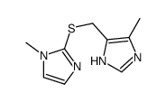 1-methyl-2-[(5-methyl-1H-imidazol-4-yl)methylsulfanyl]imidazole Structure