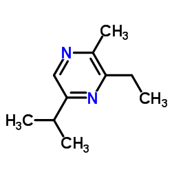 Pyrazine, 3-ethyl-2-methyl-5-(1-methylethyl)- (9CI) structure