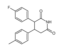 3-(4-fluorophenyl)-4-(p-tolyl)piperidine-2,6-dione结构式