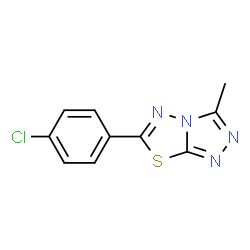 6-(4-Chlorophenyl)-3-methyl[1,2,4]triazolo[3,4-b][1,3,4]thiadiazole结构式