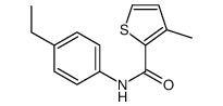 2-Thiophenecarboxamide,N-(4-ethylphenyl)-3-methyl-(9CI) Structure