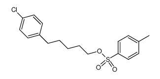 p-toluenesulfonic acid [5-(4-chlorophenyl)pentyl] ester Structure