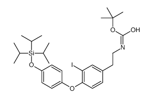 N-tert-Butoxycarbonyl-O-triisopropylsilyl 3-iodothyronamine structure