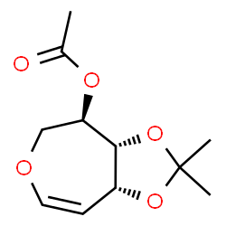 D-arabino-Hex-5-enitol, 1,6-anhydro-5-deoxy-3,4-O-(1-methylethylidene)-, acetate (9CI) Structure