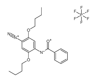 4-(benzoylamino)-2,5-dibutoxybenzenediazonium hexafluorophosphate Structure