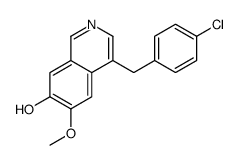 4-[(4-chlorophenyl)methyl]-6-methoxyisoquinolin-7-ol Structure