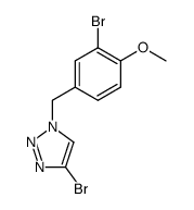 1-(3-bromo-4-methoxybenzyl)-4-bromo-1,2,3-triazole Structure