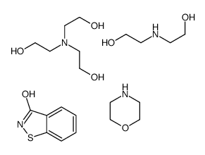 1,2-benzothiazol-3-one,2-[bis(2-hydroxyethyl)amino]ethanol,2-(2-hydroxyethylamino)ethanol,morpholine结构式