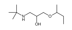 1-butan-2-yloxy-3-(tert-butylamino)propan-2-ol结构式