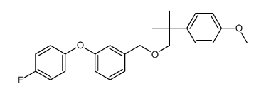 1-(4-Fluorophenoxy)-3-((2-(4-methoxyphenyl)-2-methylpropoxy)methyl)ben zene结构式