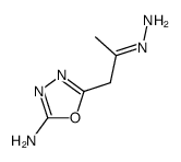 2-Propanone,1-(5-amino-1,3,4-oxadiazol-2-yl)-,hydrazone structure